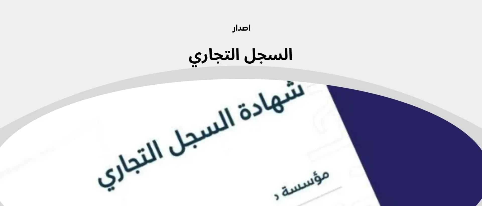 خدمات السجل التجاري